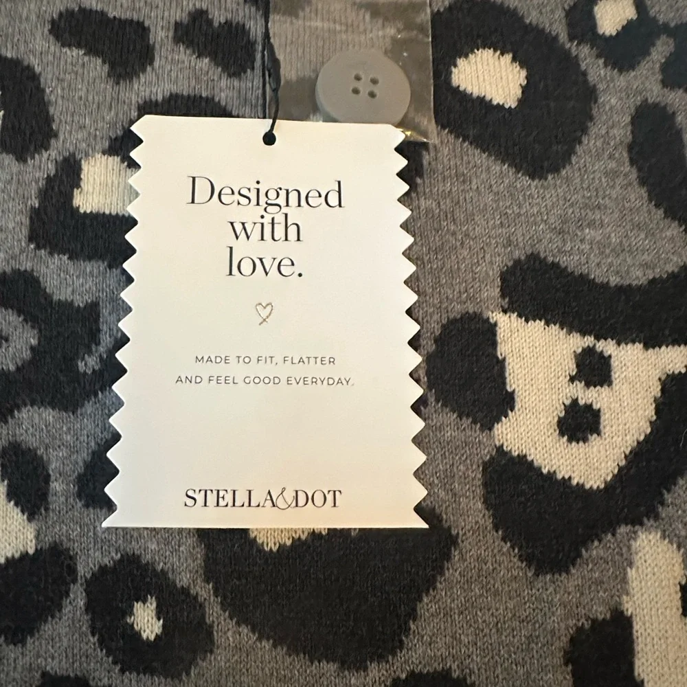 Stella and Dot Leopard Print Sweater - Picture 2 of 5